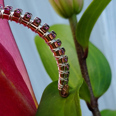 Handcrafted Amethyst Wire Wrapped Tennis Bracelet Bangle – Montana Artisan | Made in USA Alexa Martha Designs  Bangles /Bracelets