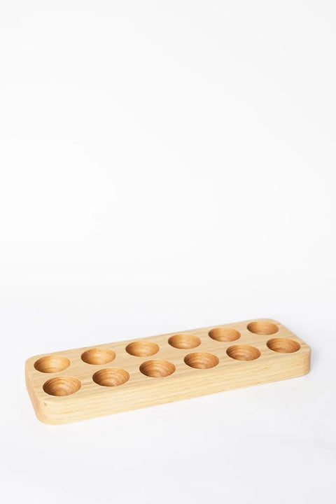 Handcrafted Amish Ash Wood Egg Holder – Dozen and Half Dozen Sizes | Food-Safe Finish – Made in USA Millstream Home  Kitchen + Dining