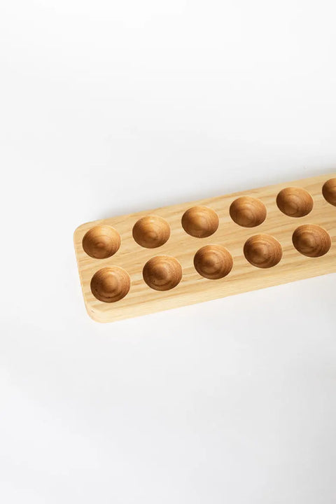 Handcrafted Amish Ash Wood Egg Holder – Dozen and Half Dozen Sizes | Food-Safe Finish – Made in USA Millstream Home  Kitchen + Dining