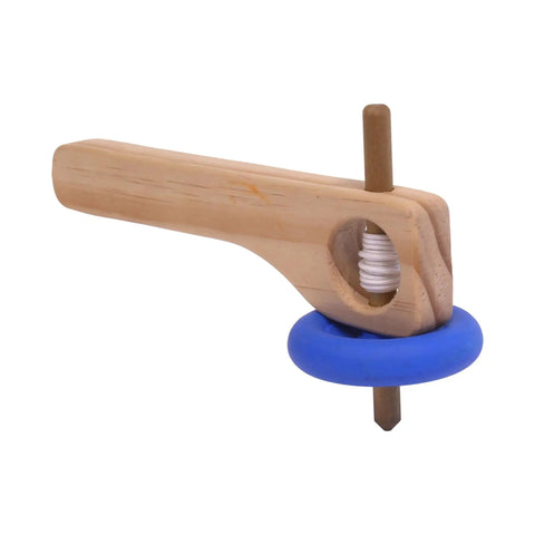 Handcrafted Amish Wooden Spinning Top Toy with Pull String – 8 Inch Pine Classic Toy | Made in USA Amish Toy Box  Toy