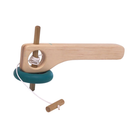 Handcrafted Amish Wooden Spinning Top Toy with Pull String – 8 Inch Pine Classic Toy | Made in USA Amish Toy Box  Toy