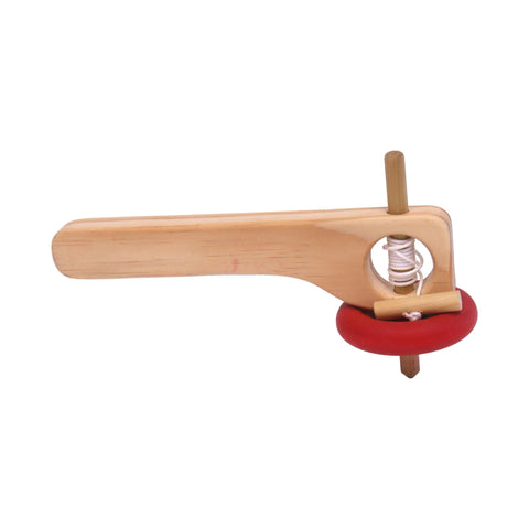 Handcrafted Amish Wooden Spinning Top Toy with Pull String – 8 Inch Pine Classic Toy | Made in USA Amish Toy Box  Toy