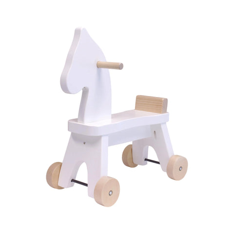 Handcrafted Amish Wooden Toddler Ride-On Horse Toy 18 Inch – Non-Toxic Finish | Made in USA Amish Toy Box  Toy