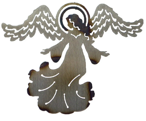Handcrafted Angel Heart Metal Wall Art – Spiritual Home Decor | Made in USA Vintage Style Knights Home Decor  item