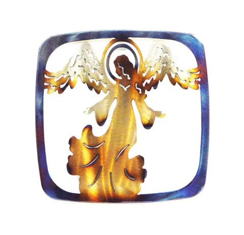 Handcrafted Angel Metal Trivet – Heat Treated Kitchen Accessory | Made in USA Rustic Decor Knights Home Decor  item