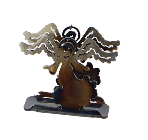 Handcrafted Angel Napkin Holder – Unique Heat-Treated Metal Design | Made in USA Artisan Decor Knights Home Decor  item