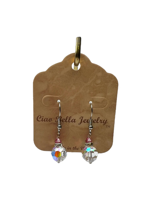 Handcrafted Austrian Crystal Drop Earrings 1 Inch – Sparkling Dangle Jewelry | Made in USA by Ciao Bella Michelle Marie Boutique  Earrings