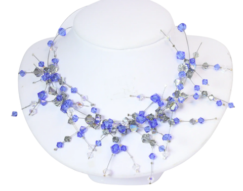Handcrafted Austrian Crystal Starlight Necklace – Adjustable Steel Wire Design – Gift Boxed | Made in USA Michelle Marie Boutique  Necklace