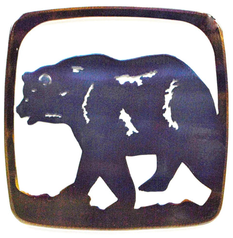 Handcrafted Bear Trivet – Rustic Heat Resistant Hot Plate for Kitchen Protection | Made in USA Knights Home Decor  item