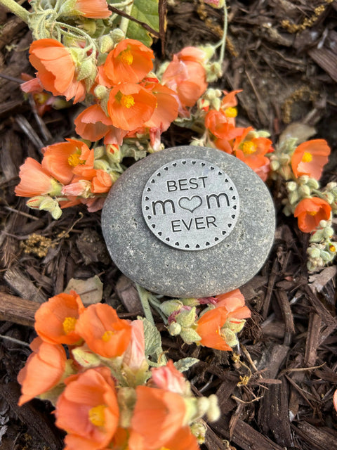 Handcrafted Best Mom Ever Keepsake Stone Decorative Paperweight – Whitney Howard Designs | Made in USA Whitney Howard Designs  Rock Garden