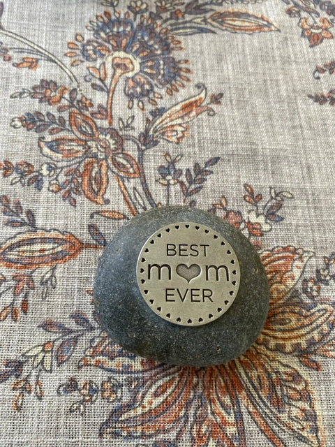 Handcrafted Best Mom Ever Keepsake Stone Decorative Paperweight – Whitney Howard Designs | Made in USA Whitney Howard Designs  Rock Garden