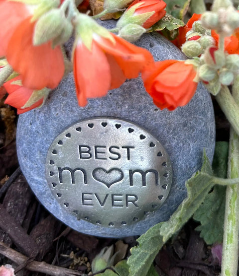 Handcrafted Best Mom Ever Keepsake Stone Decorative Paperweight – Whitney Howard Designs | Made in USA Whitney Howard Designs  Rock Garden