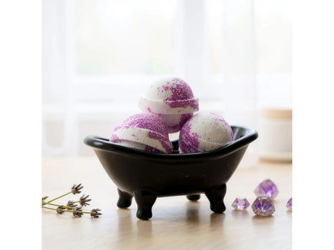 Handcrafted Black Raspberry Vanilla Bath Bomb – 2 Inch Round 2.5 Oz | Skin Nourishing Bath Additive | Made in USA Bath Bums  bath bomb