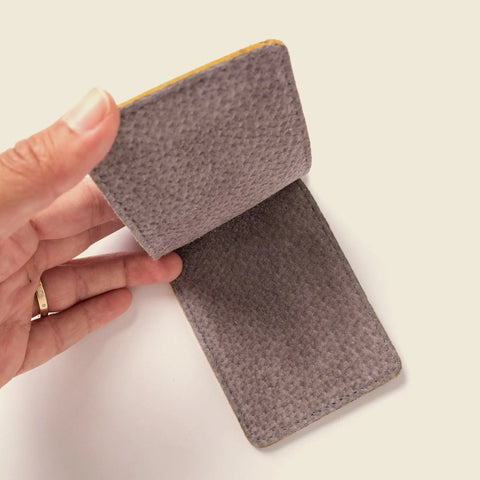 Handcrafted Blue Leather Money Clip Wallet 4.25 Inch – Handmade in USA CASUPO  Money Clip Wallet