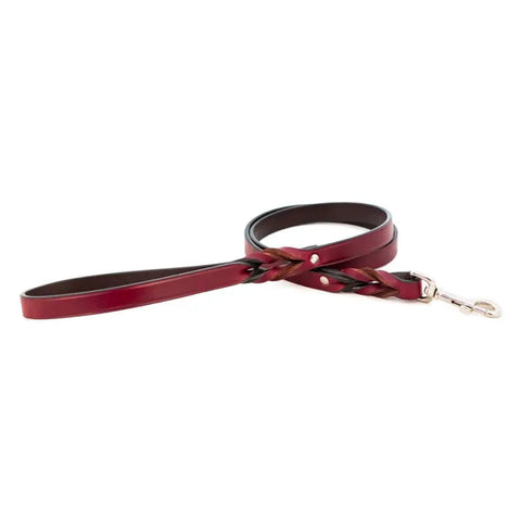 Handcrafted Braided Bridle Leather Dog Leash – Durable Comfort – Auburn Leathercrafters | Made in USA Auburn Leathercrafters  item