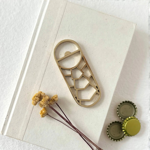 Handcrafted Brass Cleo Bottle Opener – Artisan Barware | Made in USA Sarah Cecelia  BARWARE