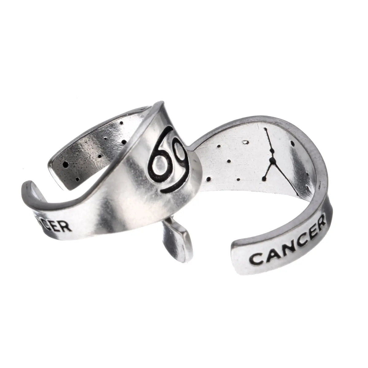 Handcrafted Cancer Zodiac Ring – Recycled Pewter – Made in USA ...