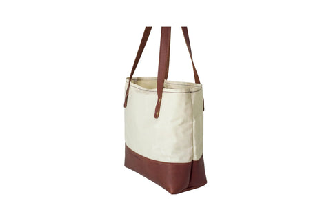 Handcrafted Canvas Tote Bag – Full-Grain Leather Accents | Made in USA Urban Southern  Totes