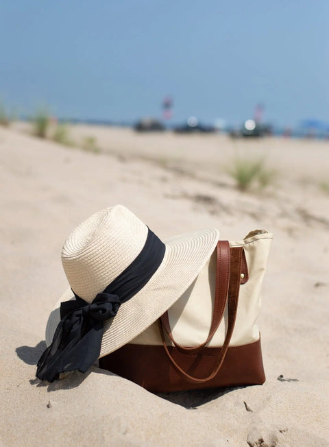 Handcrafted Canvas Tote Bag – Full-Grain Leather Accents | Made in USA Urban Southern  Totes