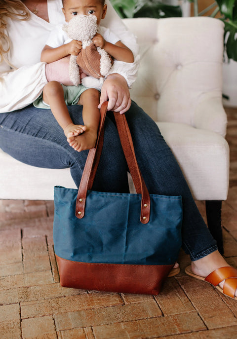Handcrafted Canvas Tote Bag – Full-Grain Leather Accents | Made in USA Urban Southern  Totes