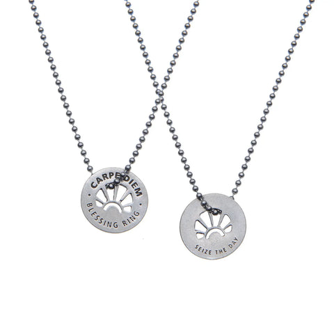 Handcrafted Carpe Diem Blessing Ring Charm – Recycled Pewter Inspirational Jewelry | Made in USA Whitney Howard Designs  Blessing Ring
