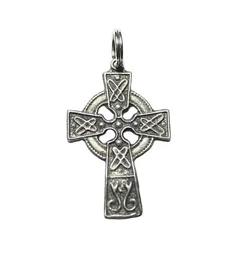 Handcrafted Celtic Cross Pewter Pendant Charm – 1 Inch Religious Jewelry Accent | Made in USA Michelle Marie Boutique  Charms and Pendants