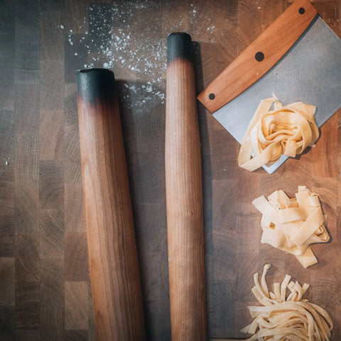 Handcrafted Cherry and Walnut Wood Rolling Pin – 20 to 22 Inch Rustic Kitchen Tool | Made in USA Blanc Creatives  Kitchen Tools & Utensils