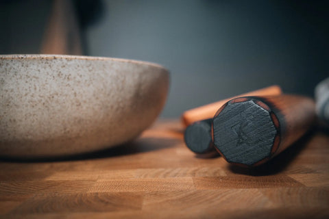 Handcrafted Cherry and Walnut Wood Rolling Pin – 20 to 22 Inch Rustic Kitchen Tool | Made in USA Blanc Creatives  Kitchen Tools & Utensils