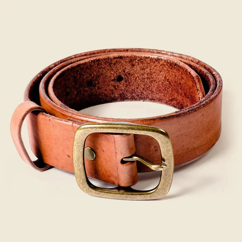 Handcrafted Classic Honey Leather Belt 1.5 Inch Wide – Handmade in USA CASUPO  Belt