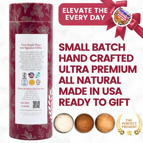 Handcrafted Coffee Sugar Trio Gift Pack – Sugar Spice and Everything Nice Set of 3 | Made in USA Gustus Vitae  Collections & Gift Sets