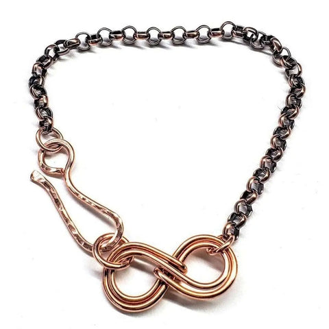 Handcrafted Copper Double Infinity Link Bracelet – Alexa Martha | Made in USA Alexa Martha Designs  Bracelet