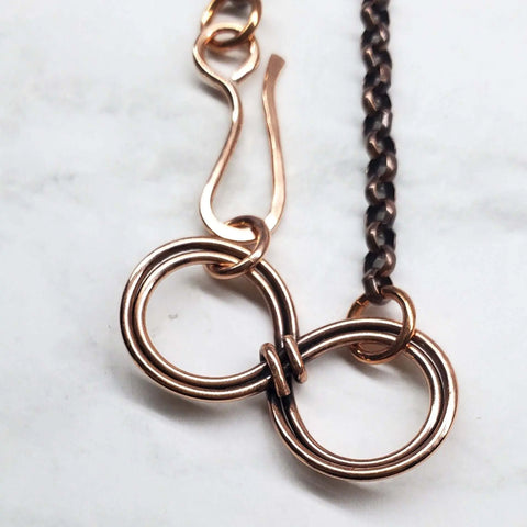Handcrafted Copper Double Infinity Link Bracelet – Alexa Martha | Made in USA Alexa Martha Designs  Bracelet