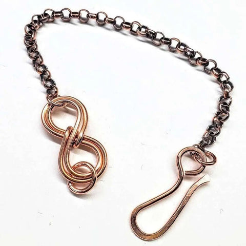 Handcrafted Copper Double Infinity Link Bracelet – Alexa Martha | Made in USA Alexa Martha Designs  Bracelet