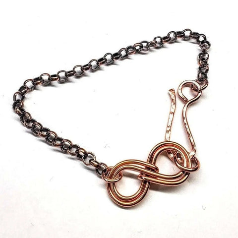 Handcrafted Copper Double Infinity Link Bracelet – Alexa Martha | Made in USA Alexa Martha Designs  Bracelet