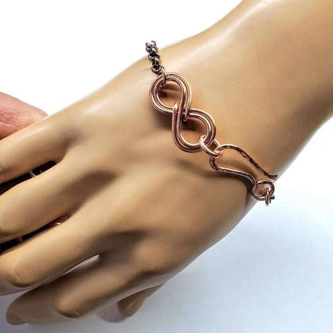 Handcrafted Copper Double Infinity Link Bracelet – Alexa Martha | Made in USA Alexa Martha Designs  Bracelet