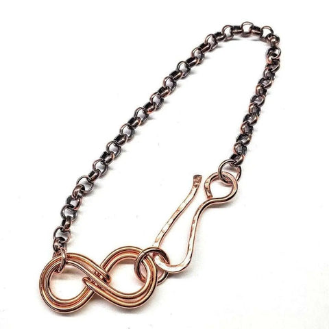 Handcrafted Copper Double Infinity Link Bracelet – Alexa Martha | Made in USA Alexa Martha Designs  Bracelet