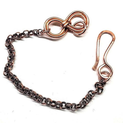 Handcrafted Copper Double Infinity Link Bracelet – Alexa Martha | Made in USA Alexa Martha Designs  Bracelet