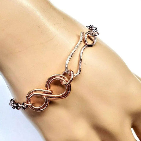 Handcrafted Copper Double Infinity Link Bracelet – Alexa Martha | Made in USA Alexa Martha Designs  Bracelet