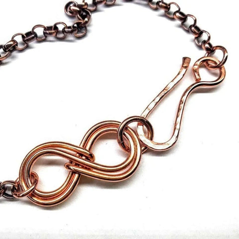 Handcrafted Copper Double Infinity Link Bracelet – Alexa Martha | Made in USA Alexa Martha Designs  Bracelet