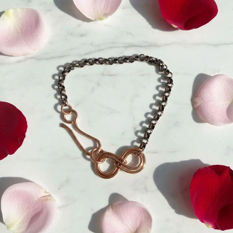 Handcrafted Copper Double Infinity Link Bracelet – Alexa Martha | Made in USA Alexa Martha Designs  Bracelet