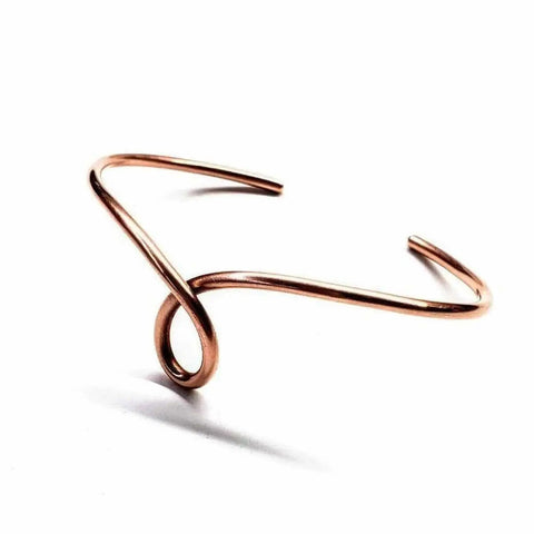 Handcrafted Copper Teardrop Cuff Bracelet – Artisan Jewelry | Made in USA Alexa Martha Designs  Bracelet/Bangle