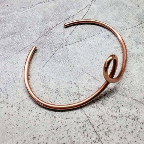 Handcrafted Copper Teardrop Cuff Bracelet – Artisan Jewelry | Made in USA Alexa Martha Designs  Bracelet/Bangle