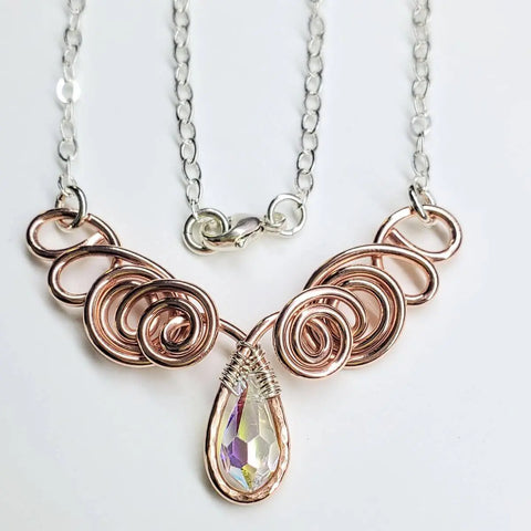 Handcrafted Copper Wire Angel Necklace – Montana Artisan Jewelry | Made in USA Alexa Martha Designs  Necklace