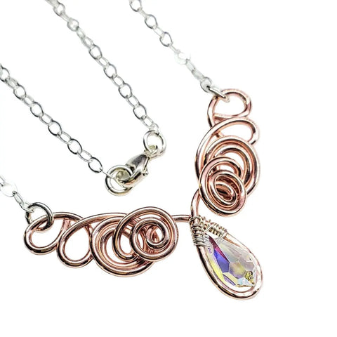 Handcrafted Copper Wire Angel Necklace – Montana Artisan Jewelry | Made in USA Alexa Martha Designs  Necklace