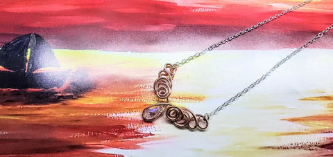 Handcrafted Copper Wire Angel Necklace – Montana Artisan Jewelry | Made in USA Alexa Martha Designs  Necklace
