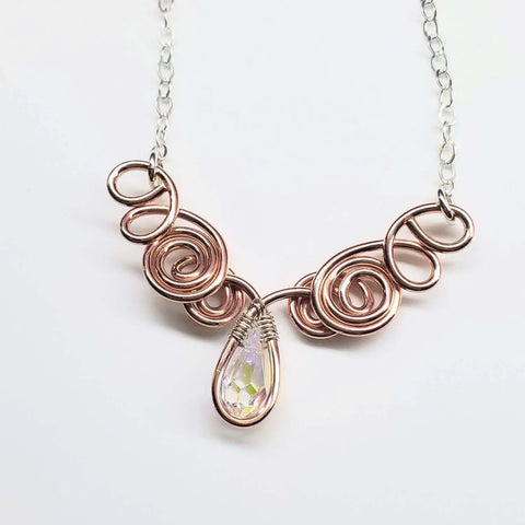 Handcrafted Copper Wire Angel Necklace – Montana Artisan Jewelry | Made in USA Alexa Martha Designs  Necklace