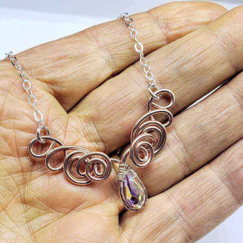 Handcrafted Copper Wire Angel Necklace – Montana Artisan Jewelry | Made in USA Alexa Martha Designs  Necklace