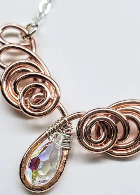 Handcrafted Copper Wire Angel Necklace – Montana Artisan Jewelry | Made in USA Alexa Martha Designs  Necklace