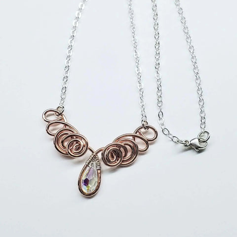 Handcrafted Copper Wire Angel Necklace – Montana Artisan Jewelry | Made in USA Alexa Martha Designs  Necklace