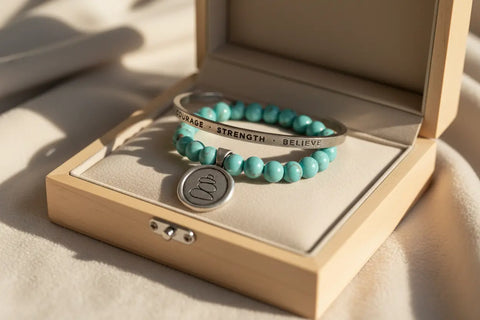 Handcrafted Courage Strength Believe Inspirational Pewter Cuff Bracelet – Eco-Friendly Design | Made in USA Whitney Howard Designs  Cuff Bracelets